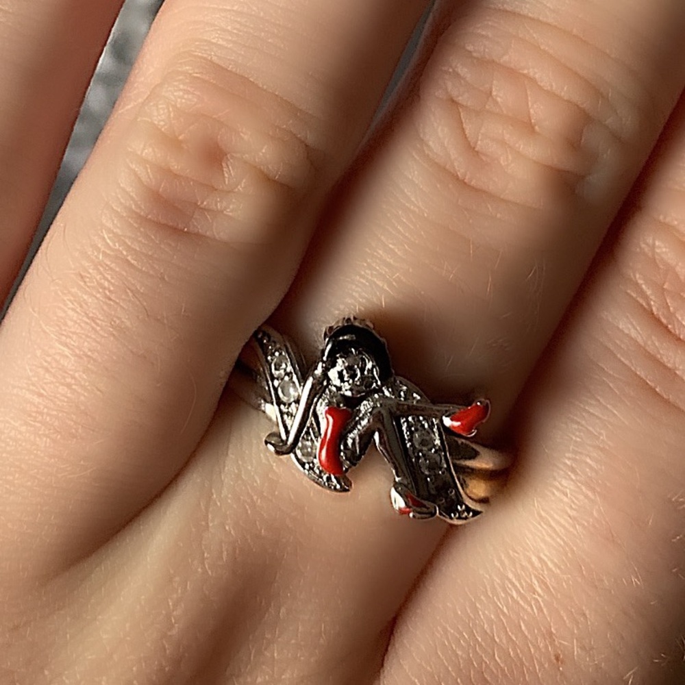 ❤️🆕 Cute TwoTone Gold 18K over Sterling Silver Ring